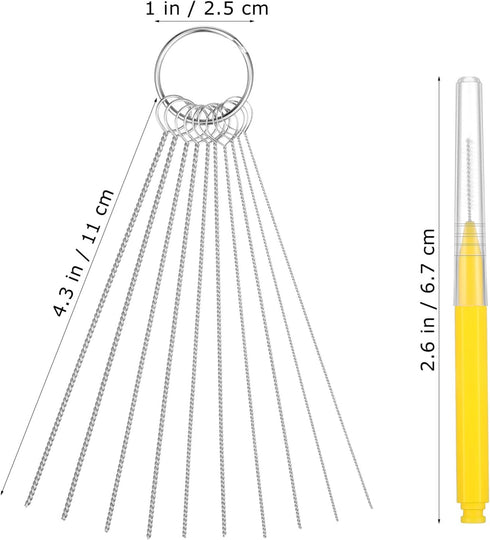 Gatuida Shower Head Cleaner, Small Gaps Hole Anti-Clogging Brush, Shower Nozzle Clog Removal Picks, 20PCS