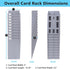 NADAMOO 10-Slot Time Card Holder, Wall-Mounted, Retractable and Expandable Plastic Punch Card Rack, Compatible