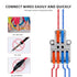 DIANN 20pcs 2 4 28-12 Lever Wire Connectors in Out Quick Wiring Cable Connector AWG Push-in Conductor Terminal Block