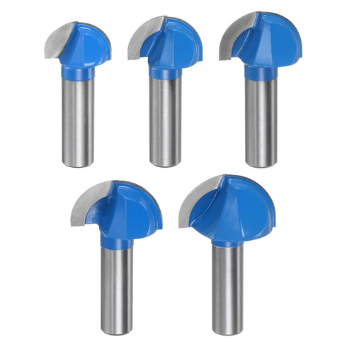 HARFINGTON Router Bit Core Box Set 1/2 Shank 1" 1-1/8" 1-1/4" 1-3/8"