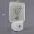 Chrobak LED Night Light,Wild Cactus Desert Arizona Vintage LED Night Light Plug into Wall with Dusk to Dawn Light
