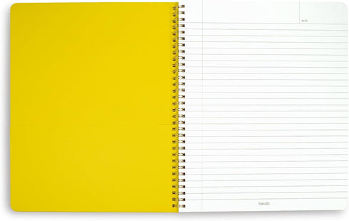 ban.do Floral Rough Draft Large Spiral Notebook, 11" x 9", 160 College Ruled Pages, Making It Up As I Go