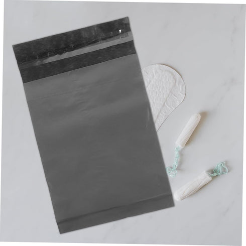 200pcs Self-Sealing Bags for Women Odor-Resistant Disposal Pouches Grey Menstrual Waste Bags for Period Pads