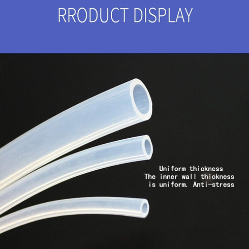 AXYGENYU 1pc 1m (3.28ft) 10m 4 6mm) Flexible Silicone Rubber Tubing - Water & Gas Hose for Home Brewing