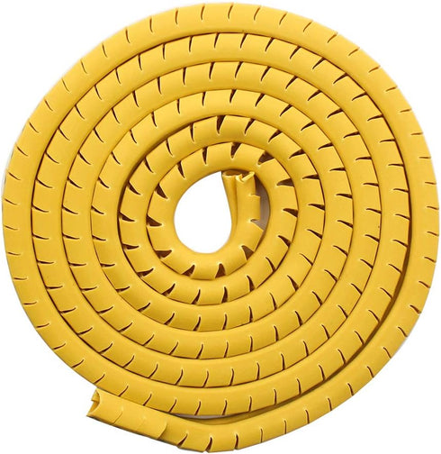10 Rolls of 0-9 Number Tube, Yellow Flexible PVC Concave Cable Wire Markers Label Tag (6mm2)