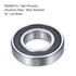 uxcell 4 Pcs Deep Groove Ball Bearing, 16003-2RS, 17mm x 35mm x 8mm, High Carbon Chrome Steel Z0 Double Rubber Sealed