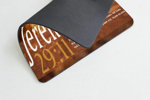 Smooffly Gaming Mouse Pad Custom, Jeremiah 29:11 Bible Verse Non-Slip Rubber Large Mat