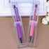Lvcky 8Pcs Plastic Clear Ballpoint Pen Gift Box - Empty Bulk Case Collection Set for Business School