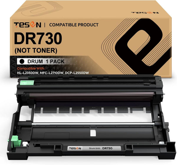 TESEN DR730 DR760 Compatible Drum Unit Replacement for Brother DR730 DR760 for HL-L2325DW HL-L2350DW (Not Include Toner)