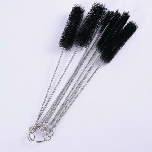 AKOAK 8.2 Inch Set Cleaning,Set 10 Nylon Tube Brush Pipe Cleaning Brushes for Drinking Straws Glasses Keyboards Jewelry