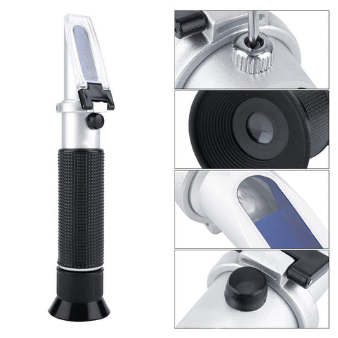 Refractometer Professional 0~10%: Hand Held Specific Food Tester for Jam, Beer, Milk, Juice