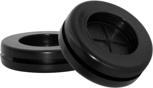 Flyshop 25mm Black Rubber Grommet, 20mm ID, Drill Hole Grommets for Wire Protection, 4-Pack