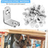 Vicuna R 40PCS 80PCS (0.79 0.79 inch) L Bracket Corner Brace, Stainless Steel L Brackets for Shelves, Metal Corner