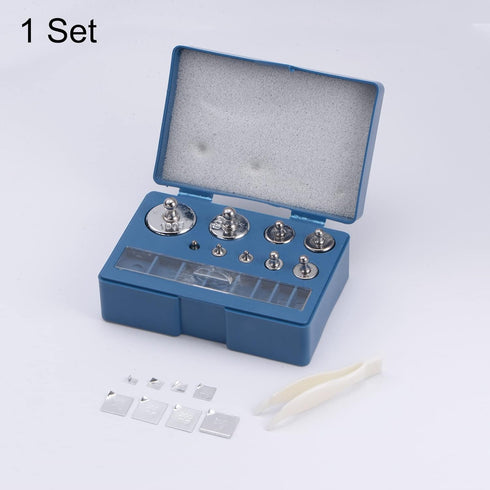 10mg-100g Calibration Weight Set M1 Precision Stainless Steel for Digital Balance Scales, 17pcs with Blue Box