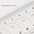 Film Flexible Ruler 30cm, 0.1mm Scale with R Angle, PET Plastic Covered Thickened Folding Straight Ruler