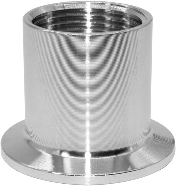 Beduan 1.5" Tri Clamp to 1" NPT Female Stainless Steel Sanitary Fitting Home Brew Connector