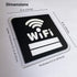 Modern American Style Bright Color Printing WIFI Password Sign/WIFI Sign Stickers (New Upgraded)