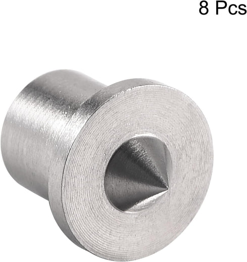 uxcell 5mm Stainless Steel Drill Center for Dowel and Tenon, Woodworking Doweling Centering Tool, 8Pcs