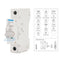 AC 1 Pole Miniature Circuit Breaker, 110V-240V 20Amp, Custom MCB Thermal Magnetic Trip for Solar AC System