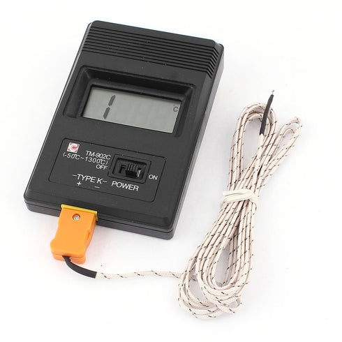 LCD K-Type Digital Display Thermometer TM-902C with Thermocouple Wire