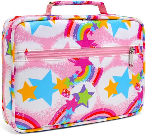 Bible Cover Case Carrier with Handles for Women, Floral Pattern Flower Print
