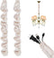 BENECREAT 2PCS Chandelier Chain Cover, 39inch Fabric Cord Cover, Velvet Cloth Chain