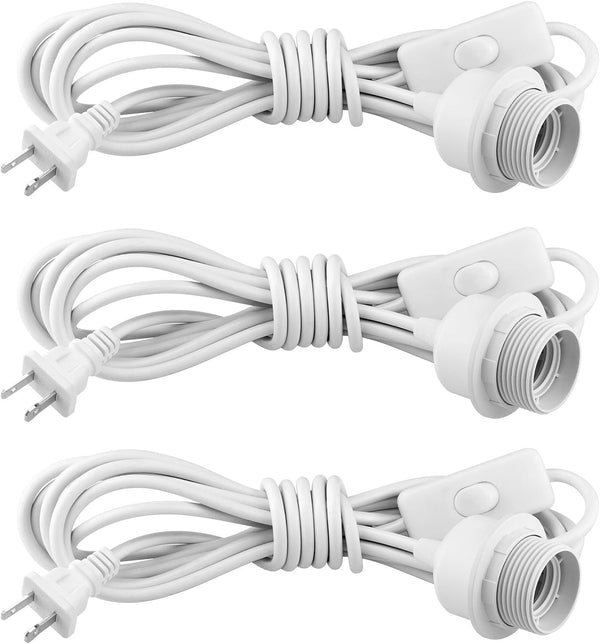 SLYYMY 3Pack Plug in Hanging Light Kit, E26/E27 Vintage Hanging Lights with Plug