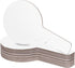 PATIKIL 9x5in Thickened Dry Erase Paddles - 12Pcs Handheld Double Side Circle Answer Boards for Classroom Voting