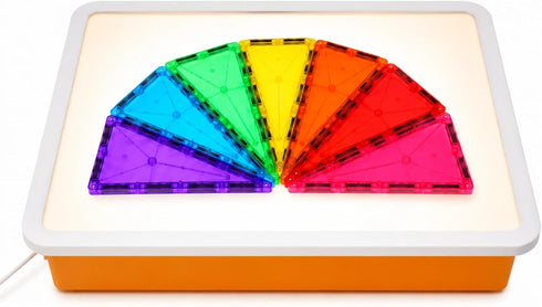 RANGRANGMANJIA 16" 10 3 LED Light Table for Toddlers with Brightness Levels & Color Modes, Durable Portable Light Box