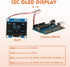 JAMHER 1.3 Inch I2C 128x64 Wire(5Pack IIC OLED Display Module Pixel Mini Self-Luminous Display Screen Board for Arduino