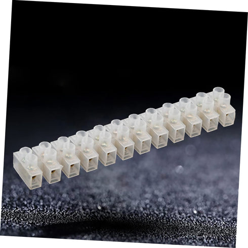 12 20pcs 10a ABOOFAN Position Terminal Block High-Toughness Plastic Brass Firmware Screw Terminal Strip Cable Connector