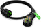 Maximm Flat Plug Extension Cord, 2 ft Low Profile 14AWG with Slim Space-Saving Plug Design, Black