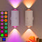 NINE SQUARE EGOU LED Wireless Wall Sconce with Color Changing, Motion Sensor Light Indoor, 1500mAh