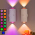 NINE SQUARE EGOU LED Wireless Wall Sconce with Color Changing, Motion Sensor Light Indoor, 1500mAh