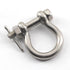 M8 Bow Shackle Anchor Shackle - Stainless Steel 304 D Ring Shackle with Cotter Pin for Material Handling (Pack of 4)