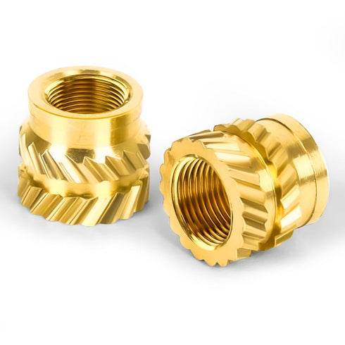 M3 Threaded Inserts, M3 x 4mm x 5mm Metric Knurled Nuts, 100 PCS Brass Heat Set Insert for 3D Printing
