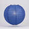 Luna Bazaar Paper Lantern (20-Inch, Parallel Style Ribbed, Blue) - Rice Paper