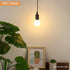 Zevnico 2 Pack 15ft E26 E27 Bulb Pendant Light Cord Socket, Hanging Lamp Socket with ON Off Switch, Base Black Lantern
