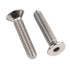 M10-1.5 x 55mm Flat Head Socket Cap Screws, Stainless Steel 18-8 (304), 5 Pcs Machine Screws Inner Hex Screw Fasteners