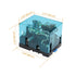 High Power Relay JQX-62F-2Z, AC 110V Coil Voltage, 80A DPDT 2NO 2NC Electromagnetic Relay, 35mm Rail Mount