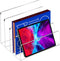 Desk Organizer, Acrylic File Sorter, 4 Section Clear Desktop Holder for Office Mail, Letters, Electronics, Makeup