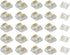 3-Pin 12mm COB LED Strip Connector Kit, Pack of 25 for Solderless Strip-to-Wire and Strip-to-Strip Joints