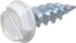 HILLMAN 35263 White Painted Hex Washer-Head Self-Piercing Screws (#7 x 1/2") - 100 Pieces