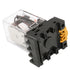 2Pcs Power Relay MK2P-I, AC 110V Coil, DPDT, 8 Pin with Plug-in Terminal Socket Base PF083A
