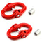 QWORK G80 Alloy Steel Coupling Link, 2 Pack, 3/8" Hammer Lock Chain Connector, 7100 lbs Working Load Limit