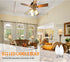 FUTIME 6Pack B11 E26 Bulbs, 5W 40 Bulbs,Warm 2700K Dimmable Bulb 450LM Bulb LED Candelabra Equal watt Edison Light