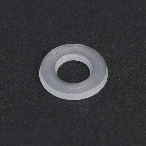 uxcell Nylon Flat Washers M4, 8.5mm OD, 4mm ID, 1mm Thickness, Sealing Gasket for Faucet Pipe Water Hose, Clear, Pack