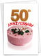 The Best Card Company 50th Milestone Anniversary Card with Envelope for Men, Women - 50 Loving Years of Marriage