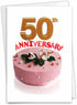The Best Card Company 50th Milestone Anniversary Card with Envelope for Men, Women - 50 Loving Years of Marriage