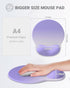 Ergonomic Mouse Pad with Wrist Support, Comfortable Gel Mouse Pad, Non-Slip Rubber Base for Laptop, Computer (Gradient